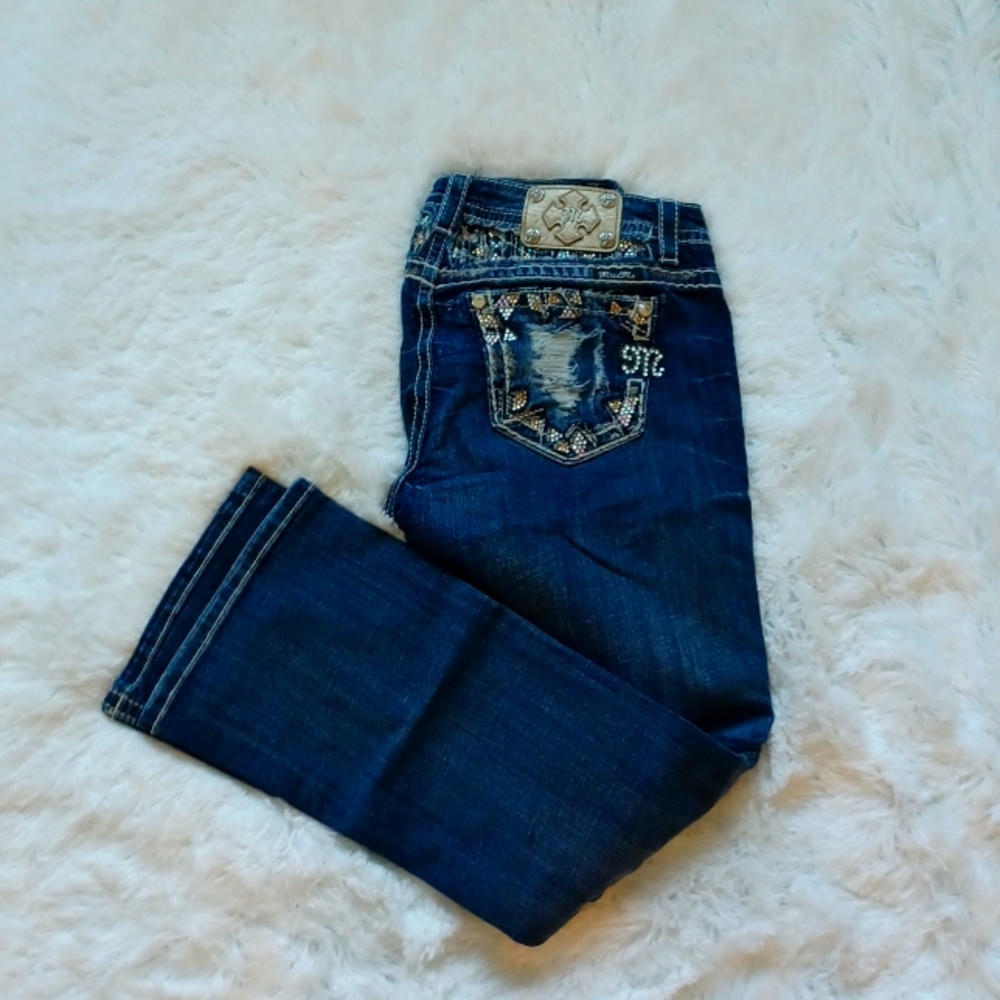 MISS ME MID-RISE SZ 29 EASY BOOT BLUE JEANS